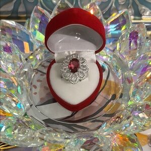 BEAUTIFUL LUXURY RING !!925 Sterling SILVER WITH BEAUTIFUL GEMSTONES